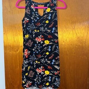 Old Navy Black Floral Mini Dress